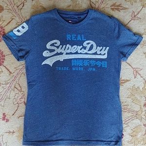 Men's Navy Blue "Super Dry"  Tee Shirt